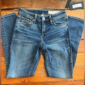 Rag & Bone Cate Mid Rise Ankle Skinny Jeans Clover  Size 24 NWT